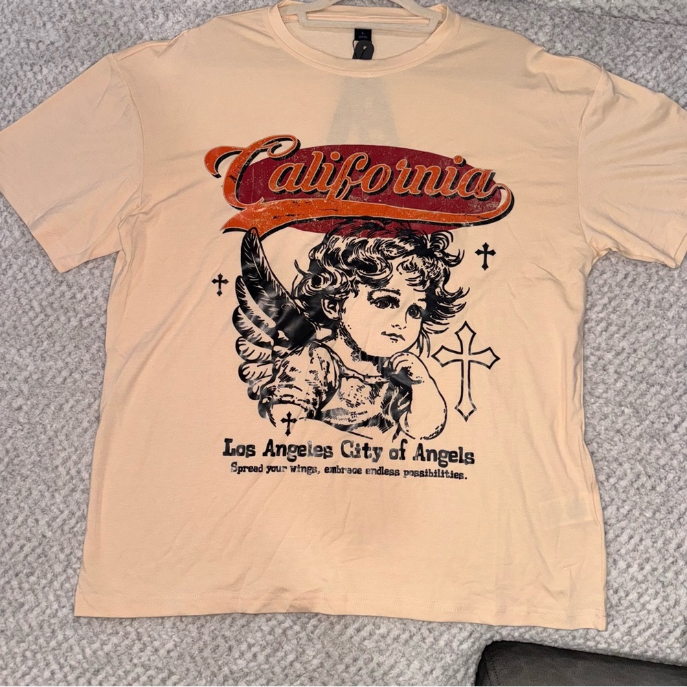 California Graphic Beige T-Shirt
